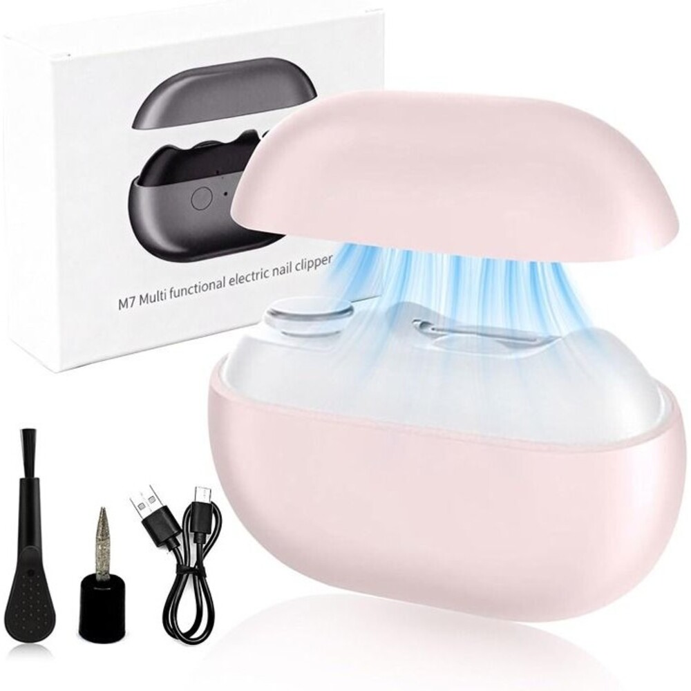 lectric Nail Clipper, Electric Nail Clippers for Seniors & Adults, Pink
